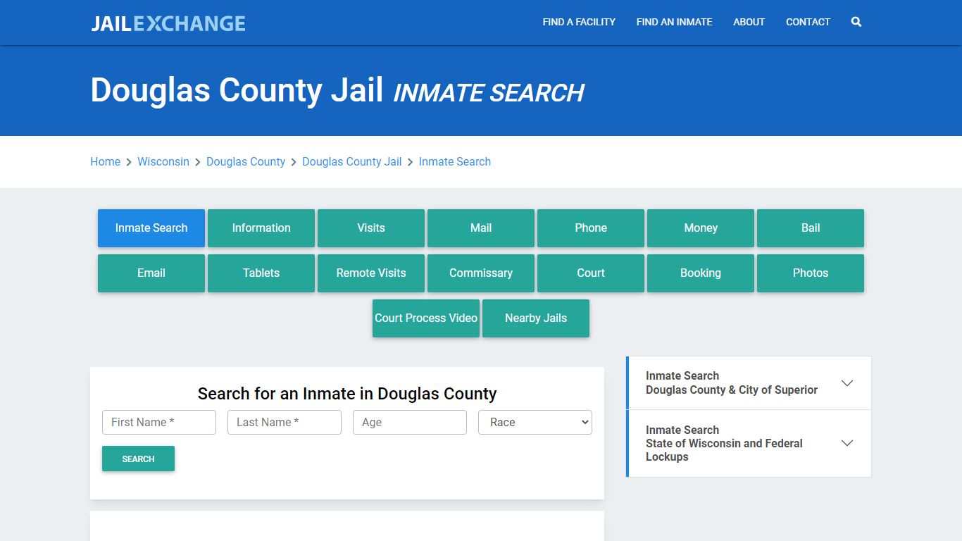 Douglas County Jail, WI Inmate Search: Roster & Mugshots